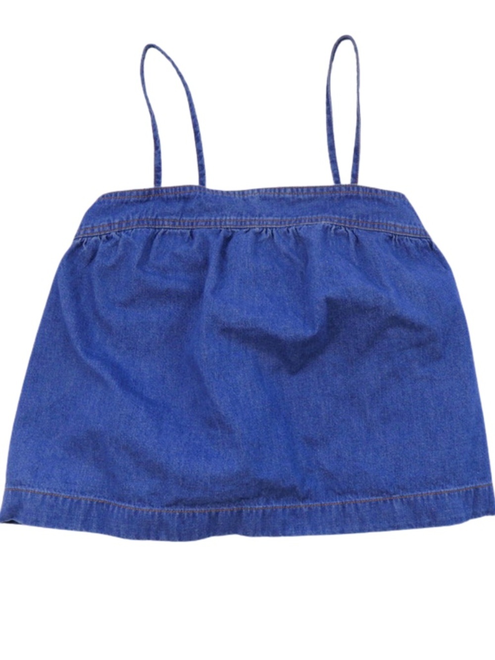 Madewell Denim Halter Tank Top Adjustable Straps Blue Size Small